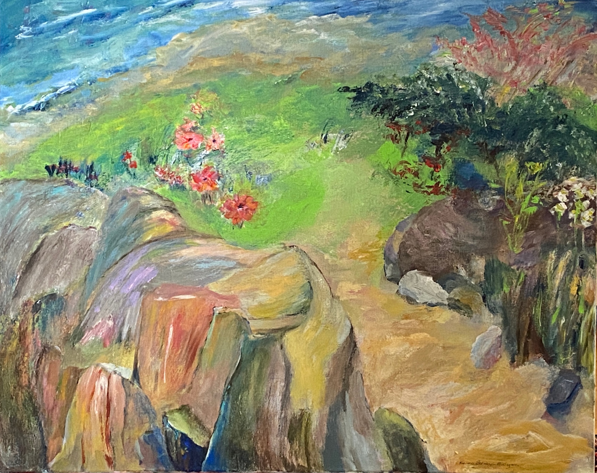 acrylic painting on canvas